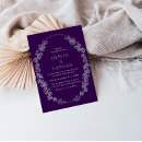 Suche nach lila weiße hochzeit einladungen Elegant