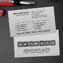 Suche nach autos visitenkarten Autoreparatur