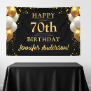 Suche nach 70 geburtstag banner Schwarz und gold