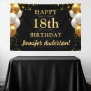 Suche nach 18 geburtstag banner Schwarz und gold