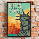 Suche nach statue of liberty poster Manhattan