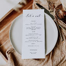 Suche nach wedding menu karten Abendmenü