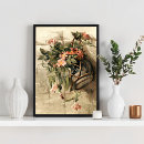 Suche nach vase mit rosa rosen poster Stillleben