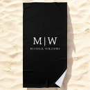 Suche nach strand tuch Schwarz weiß