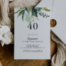 Suche nach classy 40th birthday einladungen Für sie
