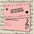 Suche nach musik noten visitenkarten Teacher