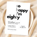 Suche nach lustiger 80 geburtstag einladungen Modern