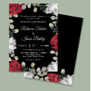 Suche nach schwarz weißes rot einladungen Blumenhochzeit