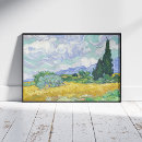 Suche nach weizenfeld mit zypressen poster Vincent van gogh
