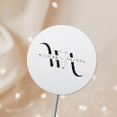 Suche nach wedding monogram stickers aufkleber Schwarz weiß