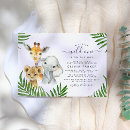 Suche nach animal shower baby einladungen Tiere