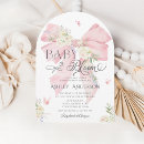 Suche nach pink bow einladungen Mädchendusche