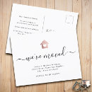 Suche nach neues zuhause einladungen Typografie