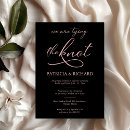 Suche nach rose gold hochzeits einladungen Typografie