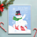 Suche nach schneemann poster Niedlich