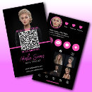 Suche nach haar und nagel visitenkarten Rosa