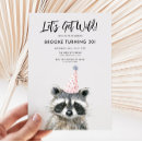 Suche nach raccoon party einladungen Waldtier