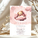 Suche nach rosa wolken einladungen Mädchen babyparty