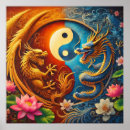 Suche nach yin und yang poster Drache