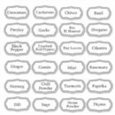 Suche nach gewürz aufkleber Minimal