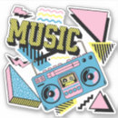 Suche nach boombox aufkleber Vintag