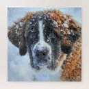 Suche nach hund im schnee puzzle Süß