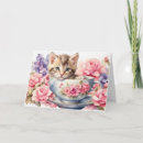 Suche nach vintage kitten karten Blume