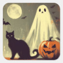Suche nach schwarze katze halloween aufkleber Retro