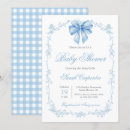 Suche nach blauer gingham einladungen Mother to be