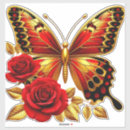 Suche nach roter schmetterling aufkleber Gold