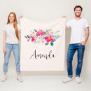 Suche nach rosa blumen fleecedecke Niedlich