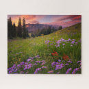 Suche nach lila wildblumen puzzle Landschaft