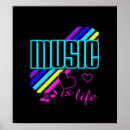 Suche nach musik ist mein leben poster Bunt