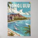 Suche nach honolulu poster Vintag