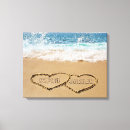 Suche nach herz im sand leinwandbilder Personalisiert