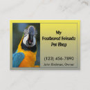 Suche nach papageien visitenkarten Macaw