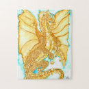 Suche nach goldener drache puzzle Fantasie