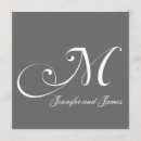 Suche nach monogramm m einladungen Klassisch