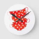 Suche nach rote punkte wanduhren Weiß