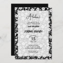 Suche nach black and white birthday einladungen Schwarz weiß