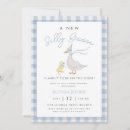 Suche nach gänse baby party einladungen Blau
