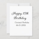 Suche nach 15 geburtstag karten Minimal