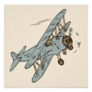 Suche nach biplanes poster Blau