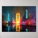 Suche nach futuristische stadt poster Wolkenkratzer