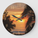 Suche nach tropische sonnenuntergänge wanduhren Sonnenuntergang