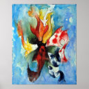 Suche nach koi malerei poster Orange