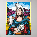 Suche nach mona lisa poster Katzenliebhaber