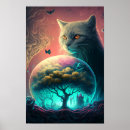 Suche nach mystische katze poster Kätzchen