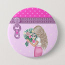 Suche nach niedliche mädchen buttons Aquarell