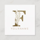 Suche nach monogramm f visitenkarten Elegant